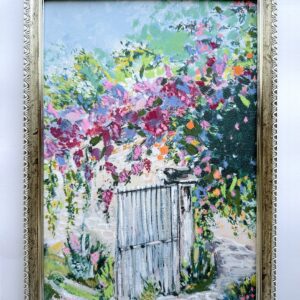 "Blooming wall in the park"